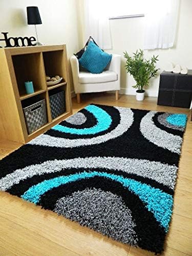 YAZLYN COLLECTION Plain Modern Carpet For Living Room And Hall (Multicolour, Polyester, 4X6 Feet)