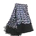 Aisunne African Glitter Sequin Lace Fabrics 5 Yards Nigerian French Lace Fabric for Wedding Party Dresses (Black)