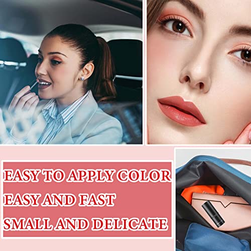 CREAM CONTOUR BLUSH STICK,LONG LASTING WATERPROOF BLUSH STICK FOR CHEEKS&LIPS MULTIPURPOSE FACE HIGHLIGHTING CONCEALING CREAM,SHIMMER CONTOUR STICK MAKEUP FOR WOMEN（ROSE RED）