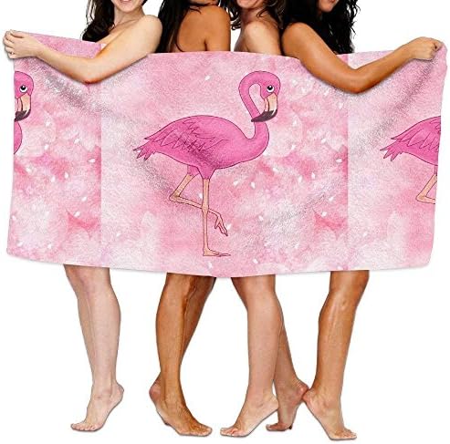 rigchosea Pink Flamingos Unisex Fashion Towel Personalized Print Beach Towels
