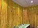 2PCS Metallic 3.2 ft X 8.2 ft. Gold Backdrop Foil Fringe Curtains Door Window Curtain Party Decoration- (Gold, 3.2' X 8.2'- Pack of 2)