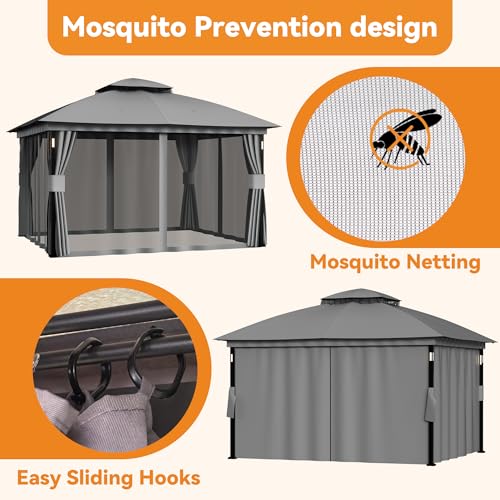 Covered Outdoor 11'x13' Soft Top Gazebo Review: LED Lights, Bluetooth Speaker & Netting image 23