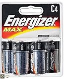 Energizer MAX C Alkaline Batteries (4 Pack)