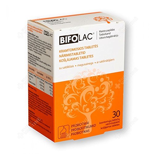 BIFOLAC probiotics, 30 chewable tablets