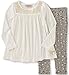 Juicy Couture Girls' Long Sleeve Tunic with Printed Pant Set