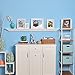 WELLAND 36-Inch White Corona Crown Molding Floating Wall Display Shelf