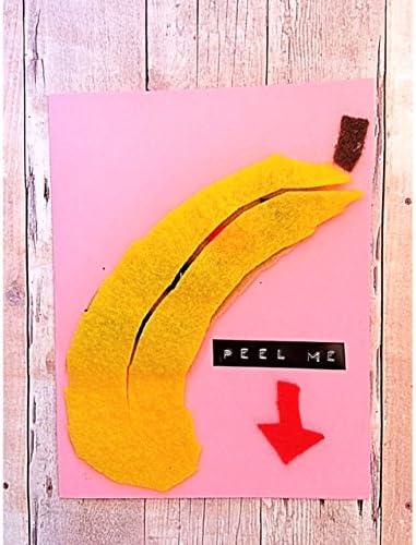 Banana Penis Peel Me Love Humor Valentine's Day Card. Secret Banana Peel Message. I Heart Your Banana. Cheeky Valentine's Day Card