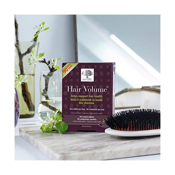 New-Nordic-Hair-Volume-90-Tablets-30-g-NEWHAIFEL New Nordic Hair Volume Tablets 90 Pack - Volumising Hair Growth and Grey Hair Prevention - Biotin Tablets - Hair…
