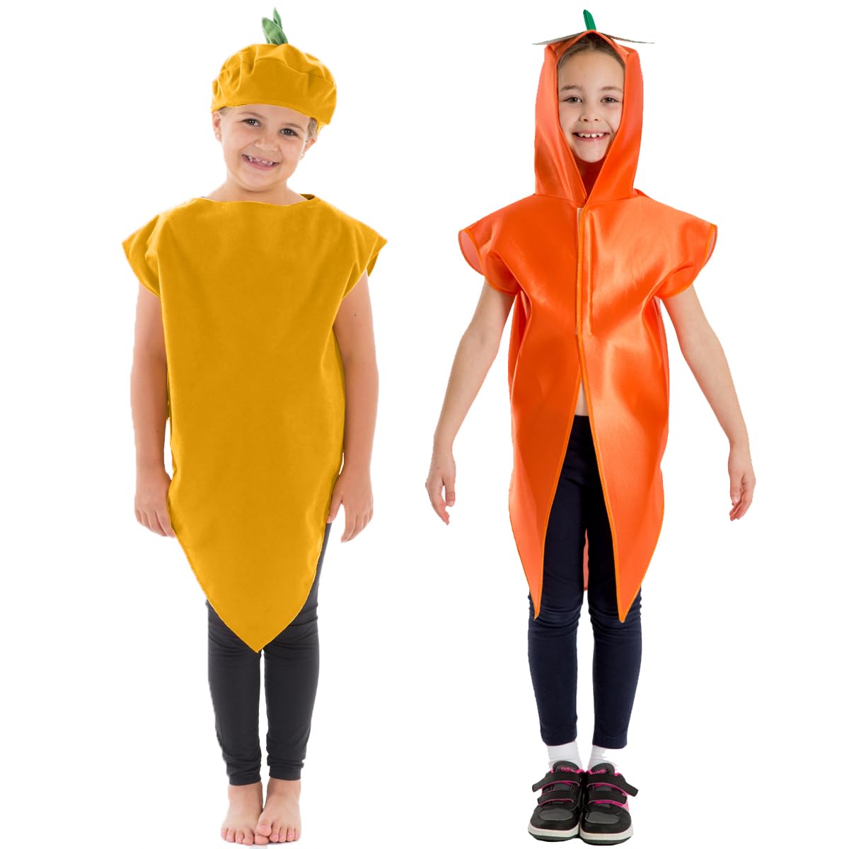 Charlie Crow Carrot Vegetable Costume for kids 3-8 years.
