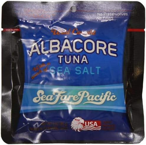 Sea Fare PacificWild Caught Albacore Tuna,Salt Sport Pouch, 3 Ounce (Pack of 12)