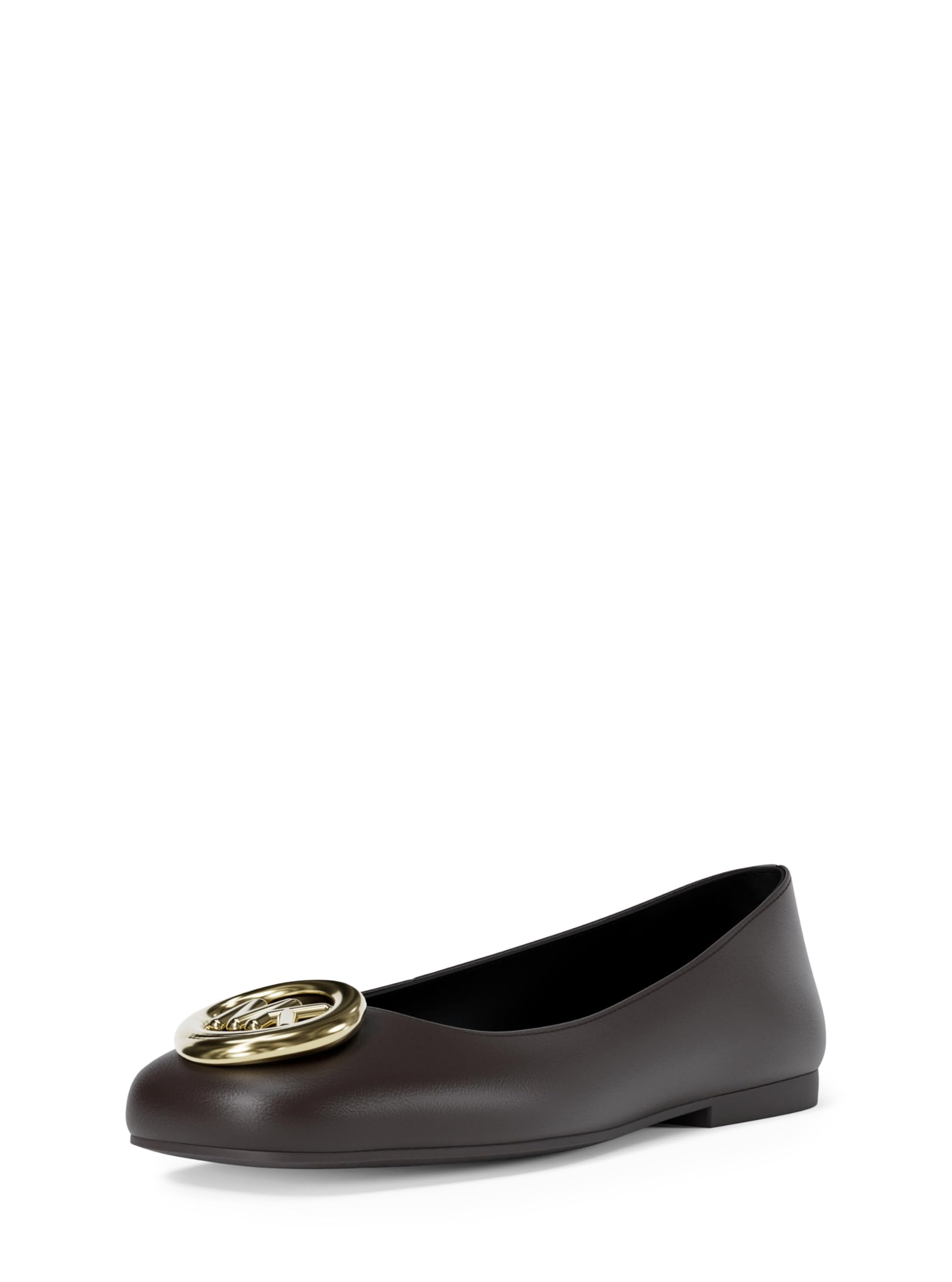 Michael Kors Women’s Milan Flex Ballet Flat, Chocolate, 8.5