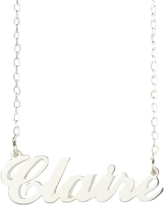 Personalised Carrie Style Name Necklace,925 Sterling Silver,Choose Any Name,Handmade