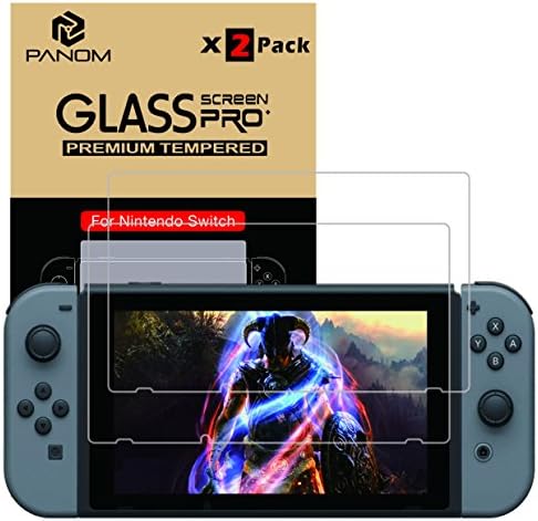 Panom 2017 Nintendo Switch Tempered Glass Screen Protector 2 packs