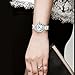 MAMONA Women's Watch on Sale Clearance Crystal Accented Ceramic and Stainless Steel White and Silver L68008SR