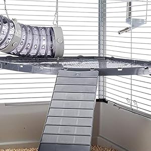 Ferplast Gabbia Grande per Furetti Furet Xl, Tre Livelli con Accessori Amaca e Tubi per Furetti, Rete in Metallo…