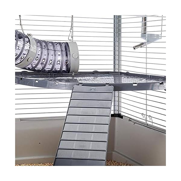 Ferplast Gabbia Grande per Furetti Furet Xl, Tre Livelli con Accessori Amaca e Tubi per Furetti, Rete in Metallo…