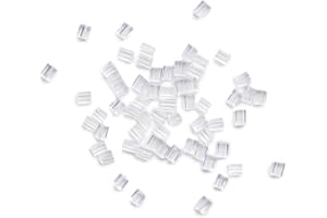 Earring Backs Earring Backings,Rubber Crystal Clear Earring Safety Back Bullet Clutch Earring Wire Stopper for Fish hook Earr