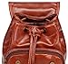 Kenox Small Pu Crazy Horse Leather Girls School Backpacks Ladies Shoulder Bags (Brown-2)