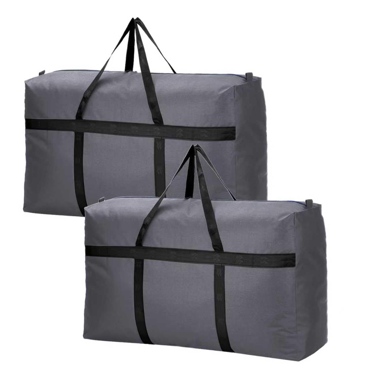 Photo 1 of 2 Pack 100L Extra Large Storage Bags, Big Moving Bags with Strong Zippers Packing Bag Moving Storage Travel Camping for Space Saving(Grey-M)