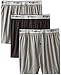 Champion Men's 3-Pack Knit Boxer, Gray/Black, X-Large