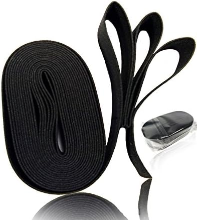 Black Elastic Spool, Used as a garment component, Or other using the mounting bracket. 1 in x 4 yards