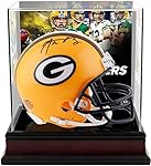 Aaron Rodgers Green Bay Packers Autographed Riddell Mini Helmet with Deluxe Mini Helmet Case - Fanatics Authentic Certified
