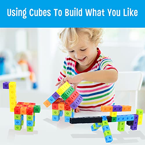 SpriteGru Math Linking Cubes, Math Cubes Manipulatives with Activity