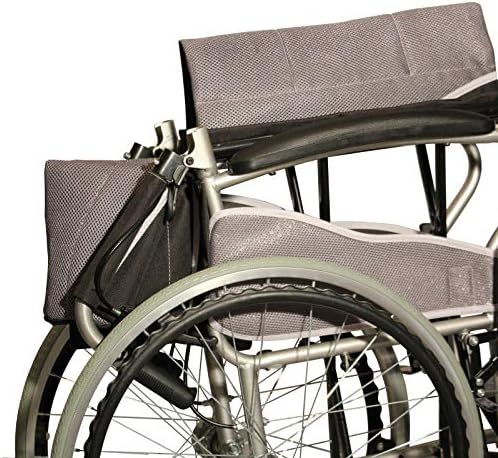 Antar AT52301 Chair with Ultra Light Steel Wheels 12.5 kg, Grey/Black - Image 4