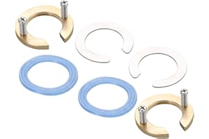 Gadpiparty Tap Fixing Tool 2 Sets Faucet Nut Lock Washer Sturdy Metal Silicone for Wash Basin Faucet Repair