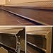 Baseboard Heat, Heater Covers WITH End Caps (Left and Right) | Hot Water Heating Cover Enclosure Kit, Direct Replacement for Slant Fin - Rust Proof/Energy Efficient - Dark Walnut (6 Feet)
