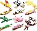Playmaker Toys - Flying Screaming Flingshot Slingshot Animal Novelty Plush Doll Toy, Launches up to 50 Feet (- Complete 6 Set)
