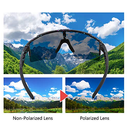 DUDUKING Fietsbril Gepolariseerde Zonnebril met 3 Verwisselbare bril UV400 Bescherming voor Mannen en Vrouwen, voor… - Image 5