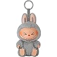 YiCoogius Labubu Keychain Backpacks Key Pendants Plush Doll Hanging Decoration Keyring Card Gift Stress-Relieving Accessory