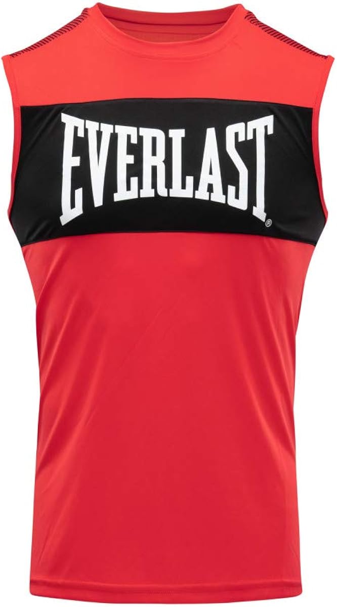 Everlast Jab Tank Top Red and Black Amazon.co.uk Clothing