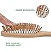 Natural Wooden Hair Brush, Best Bamboo Paddle and Bristle Detangling Hairbrush with Mini Travel Brush Set for Women Men and Kids, for Thick Fine Straight Curly Wavy Dry and Wet Hair