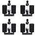 Aquaneat 4pcs Air Pump Double Sponge Filter for Aquarium Fish Tank Up to 10 Gallons Betta Breeder Shrimp Fish Filter primary
