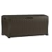 Suncast 122-Gallon Waterproof Outdoor Storage Container Furniture, Pool Toys, and Yard Tools Store Items on Deck, Patio, and Porch, Java