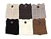 6 Pack Women Girls Short Crochet Knit Hollow Leg Warmers Boot Socks Topper Cuffs, Assorted