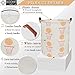 BOOHIT Cotton Fabric Storage Bin,Collapsible Laundry Basket-Waterproof Large Storage baskets,Toy Organizer,Home Decor (basketball)