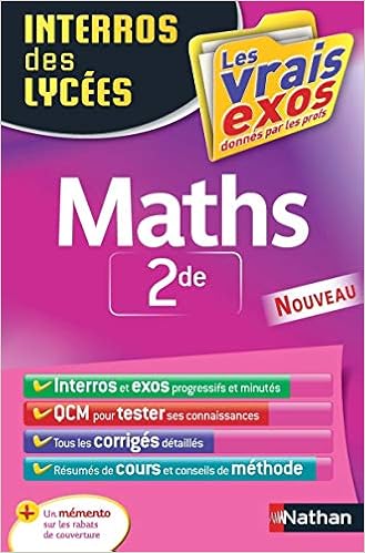 Interros Des Lycees Maths 2de Amazon Fr De Brauwere Erik Livres