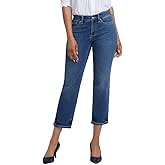 NYDJ Womens Marilyn Straight Ankle Jeans in Dali River