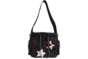 JUOXEEPY Cute Kawaii Messenger Bag Canvas Crossbody Bag Aesthetic Shoulder Bag for Women Men Flap Messenger Bag