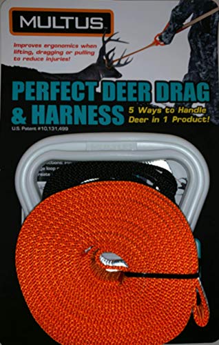 MULTUS: Deer Drag & Harness; Every Way to Drag a Deer in ONE Product Fast & Easy!