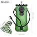 SKL Hydration Bladder 3L Water Bladder for Hydration Pack Leak Proof BPA Free Water Backpack Quick Release Insulated Tube, for Hiking Running Cycling Biking Climbing, Army Green