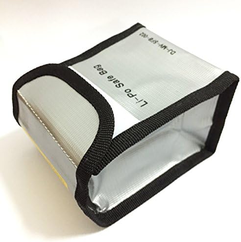 Oishi Tech Lipo Safety Guard for Mavic Pro Fire Resistant Explosionproof Lipo Battery Safe Bag Dual Battery Charging & Storage Pouch Sack 100mm x 115mm x 75mm