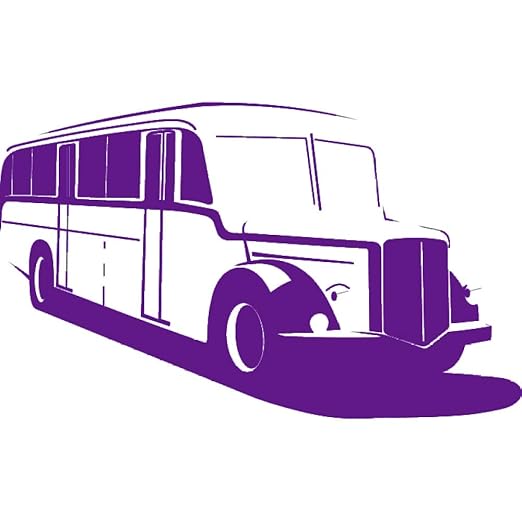 zhuziji Autobús de la Vendimia Autobús Escolar Pegatinas de Pared ...