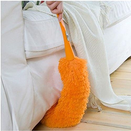 Long Design Cleaning Dust Ultrafine Fiber Household Cleaning Car Dust Duster Feather Brush (orange)
