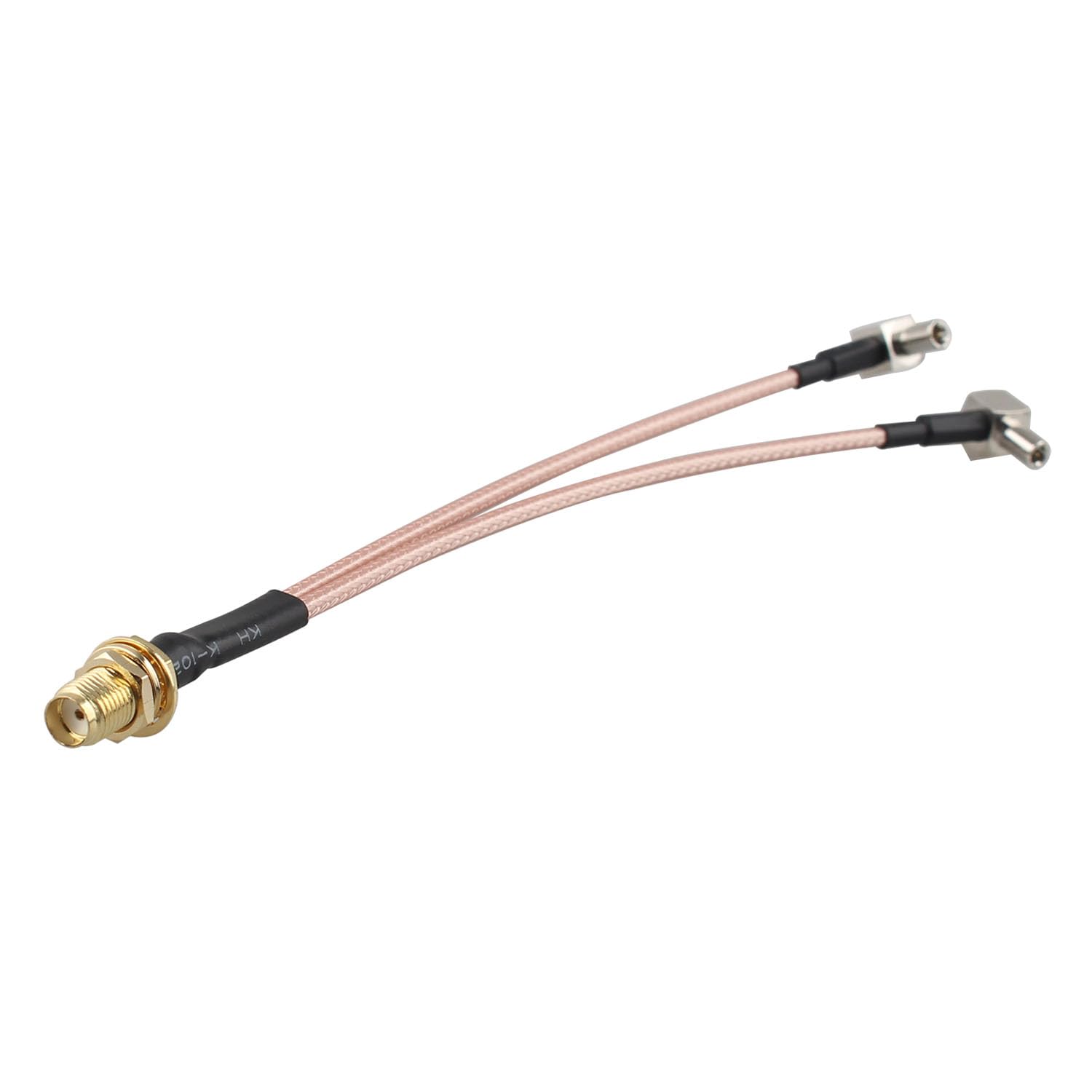 Futheda SMA Female to Dual TS9 Male Adapter Antenna Extension Cable RG316 Low Loss Coaxial Cable 15cm/6inch Compatible with 4G LTE Wireless Router Mobile WiFi Hotspot MiFi USB Modem Aircard