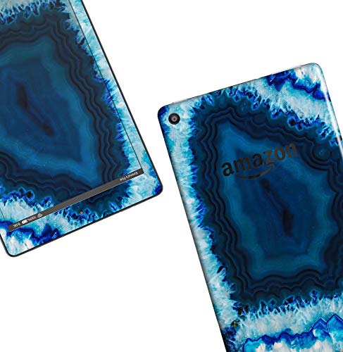 Summer Pattern Design Skinz Premium Full-Body Cover Wrap Decal Skin-Kit for The Kindle Fire HD 7 (Skin Only) - Vivid Blue Agate Crystal - Thumbnail 3
