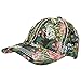 Funky Junque’s Vintage Floral Tapestry Stitch Baseball Hat with Leather Closure